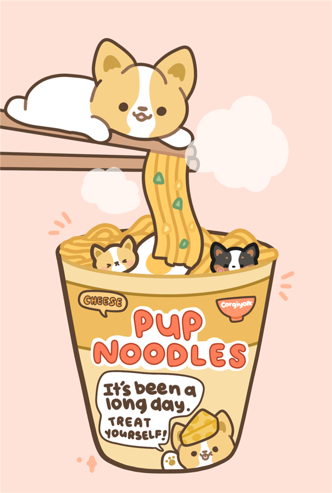 Corgiyolk Design Style Pup Noodles