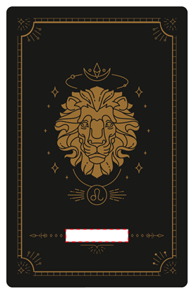 圖片 星座卡框-獅子座簽名卡