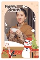 圖片 聖誕節卡框-Snowman