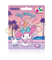 圖片 美樂蒂造型悠遊卡-打電腦
