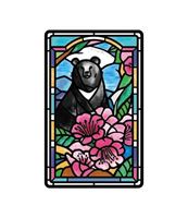 圖片 老屋顏鑲嵌玻璃系列SUPERCARD悠遊卡-臺灣黑熊