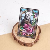 圖片 老屋顏鑲嵌玻璃系列SUPERCARD悠遊卡-臺灣黑熊