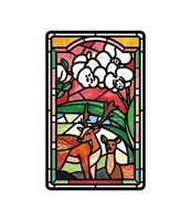 圖片 老屋顏鑲嵌玻璃系列SUPERCARD悠遊卡-梅花鹿