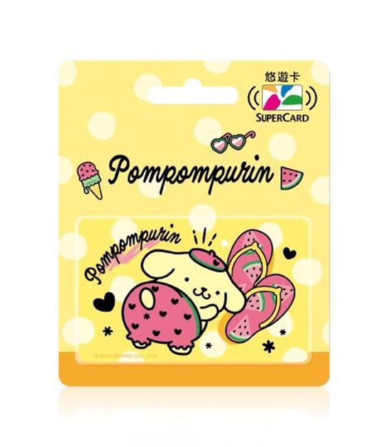 圖片 三麗鷗好吃西瓜Supercard悠遊卡-布丁狗