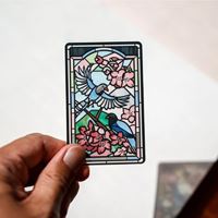 圖片 老屋顏鑲嵌玻璃系列SUPERCARD悠遊卡-臺灣藍鵲