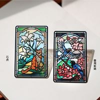 圖片 老屋顏鑲嵌玻璃系列SUPERCARD悠遊卡-臺灣藍鵲