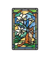 圖片 老屋顏鑲嵌玻璃系列SUPERCARD悠遊卡-石虎