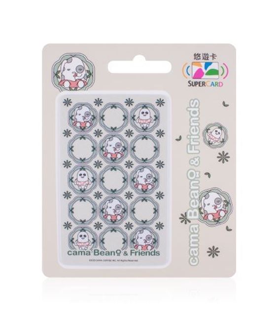 圖片 cama Beano&Friends系列Supercard悠遊卡-花磚(綠)