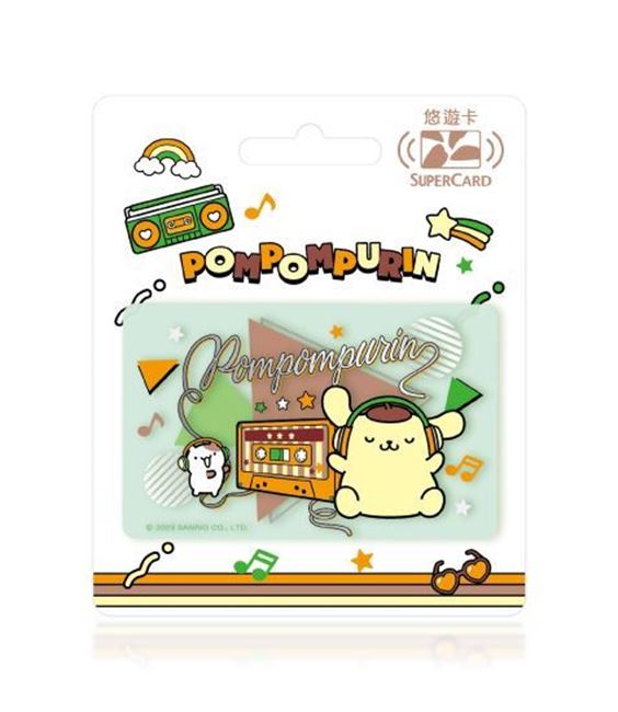 圖片 三麗鷗街頭音樂Supercard悠遊卡-布丁狗