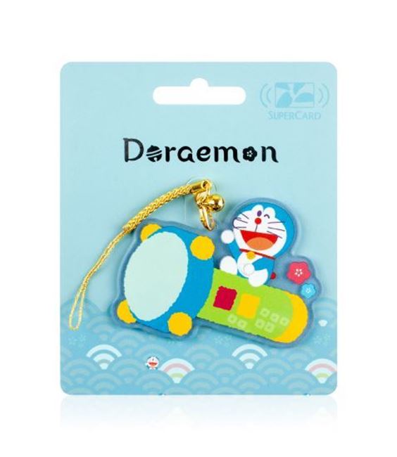 圖片 哆啦A夢日式和風Supercard造型悠遊卡-縮小燈
