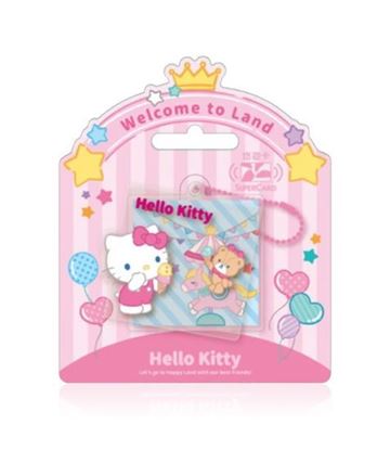 圖片 三麗鷗夢幻遊樂園Supercard雙層造型悠遊卡-Hello Kitty